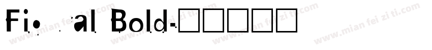 Figural Bold字体转换